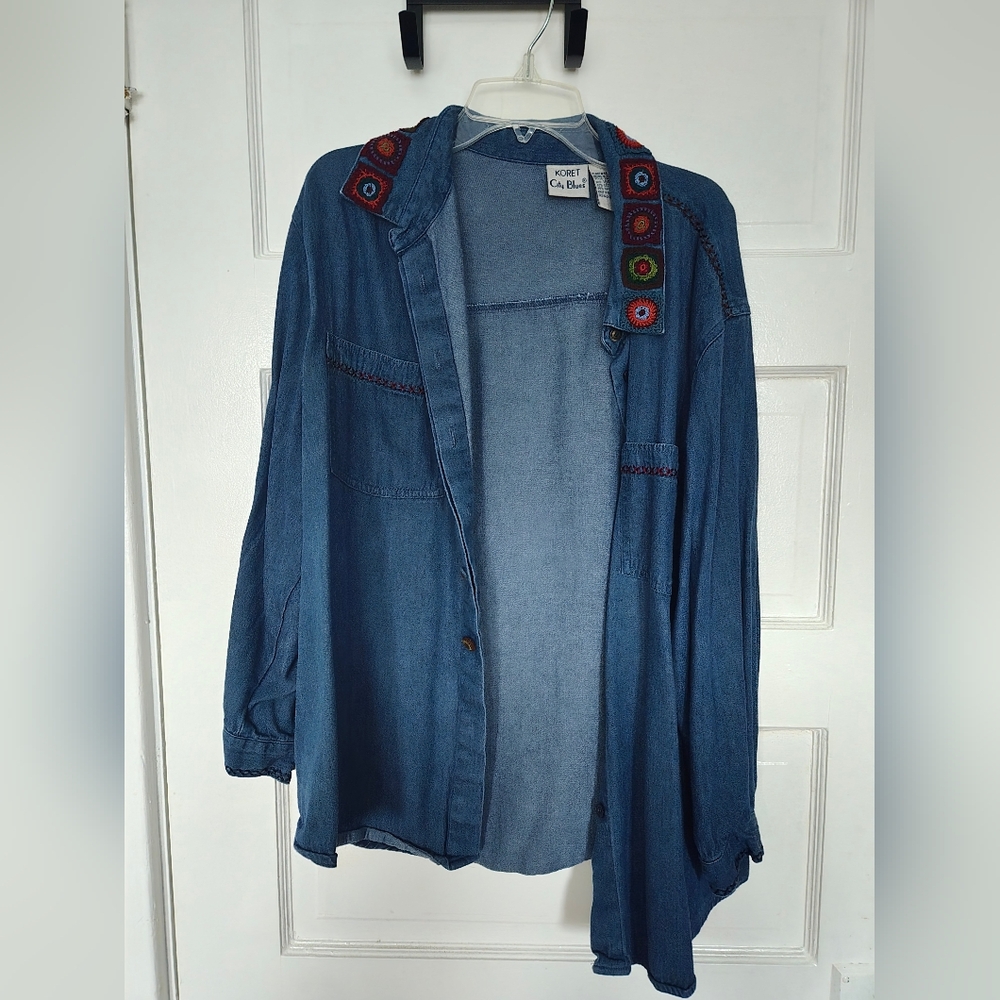 Koret City Blues - Women's Embroidered Shirt - Size US 18P